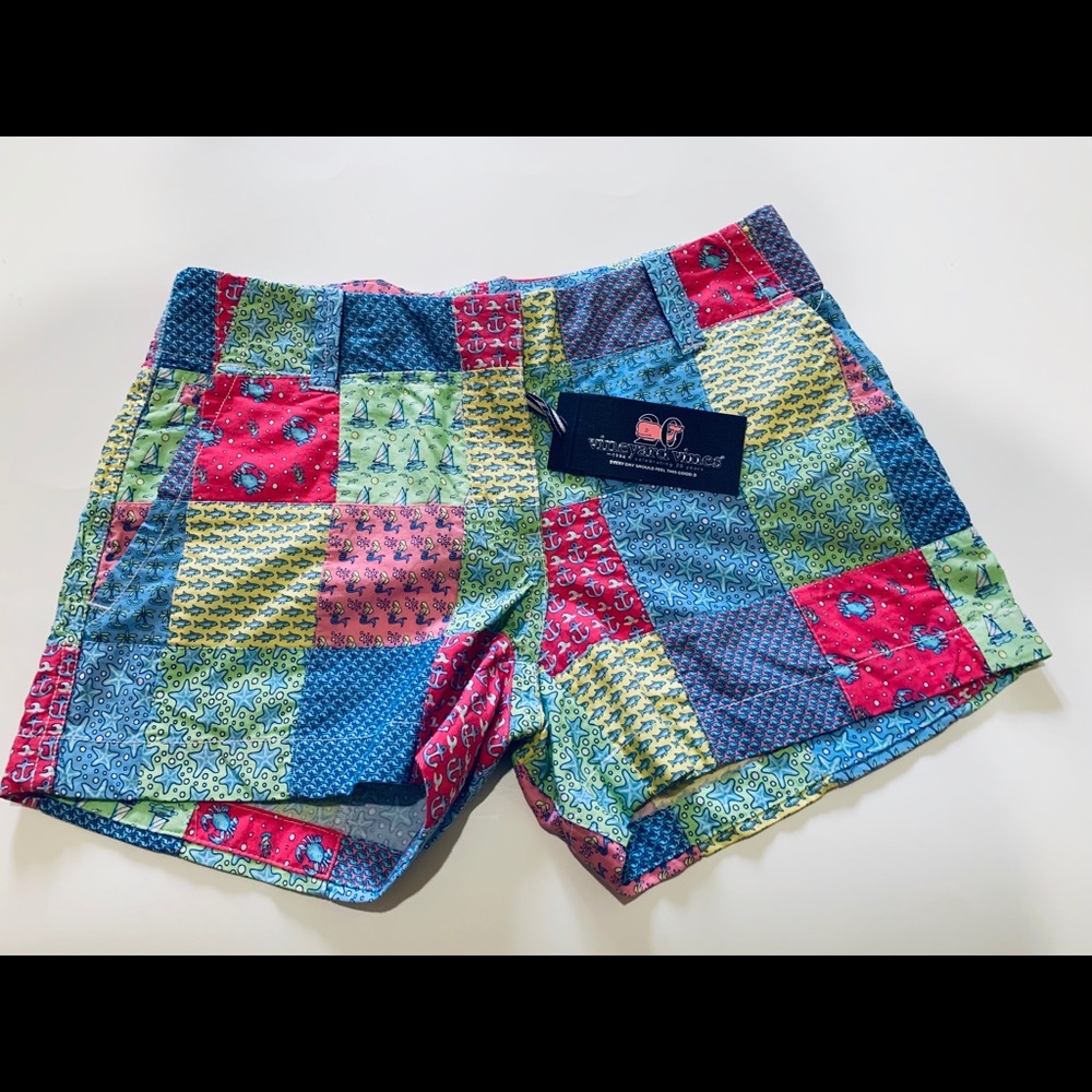 Vineyard Vines Patchwork Everyday shorts size 00